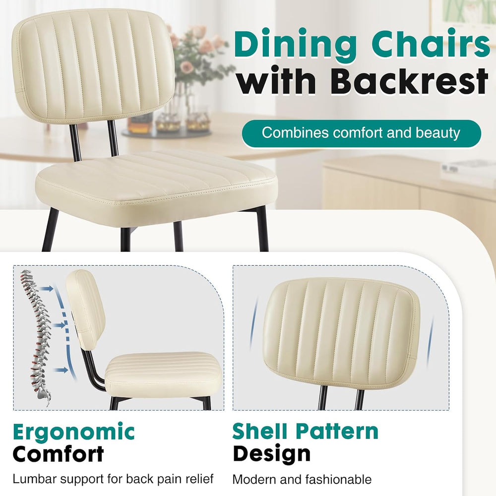 OLIXIS Dining Chairs Set of 6, Mid Century Modern Kitchen Chairs