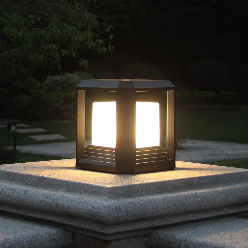 Hardwired LED Outdoor Post Light Waterproof Pillar Lamp