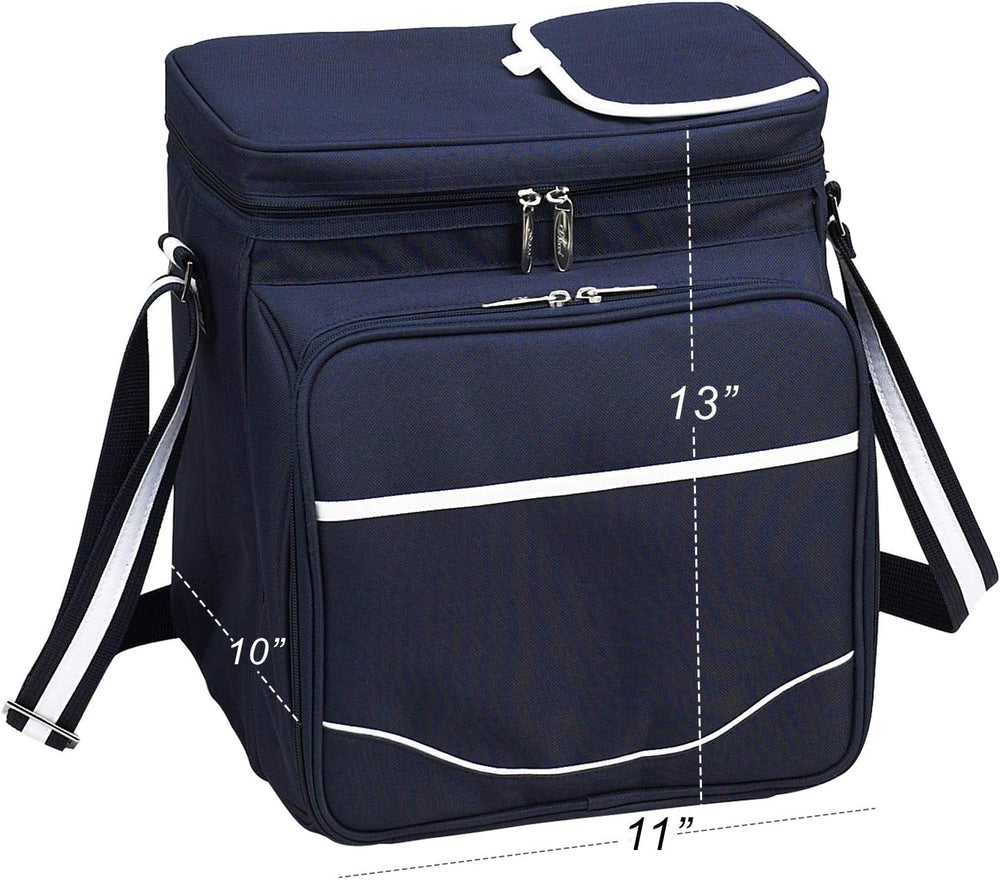 Picnic at Ascot Insulated Picnic Basket/Cooler Fully Equipped with Service fo...