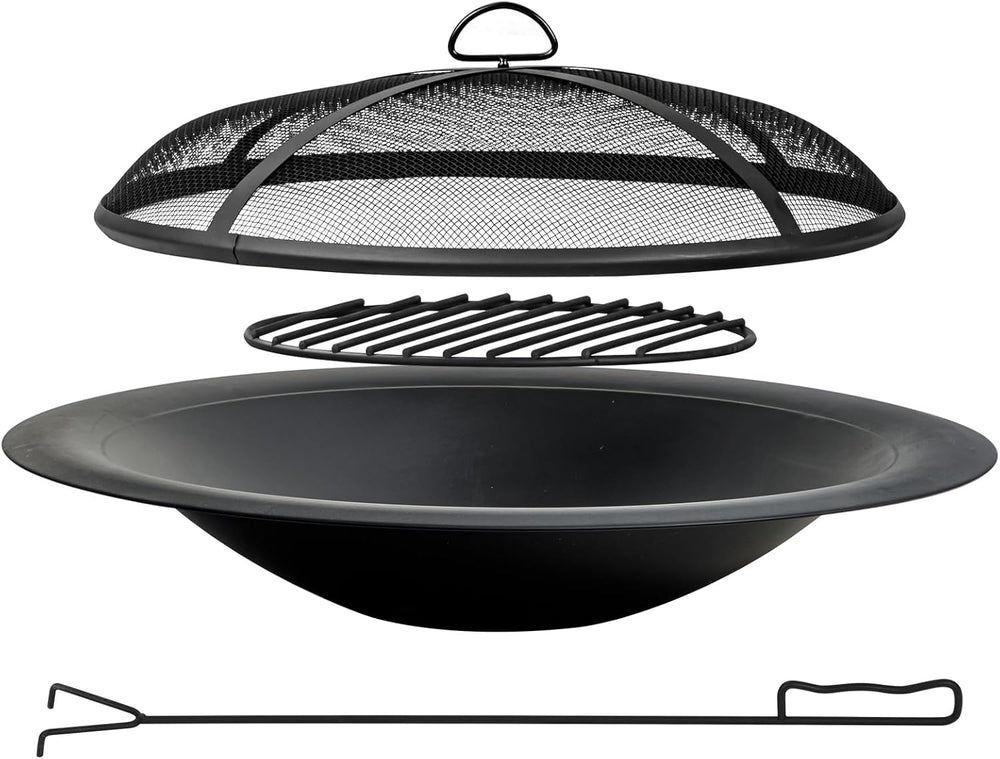 OutVue 35 inch Steel Fire Pit Bowl for DIY or Replacement Existing Fire Pit