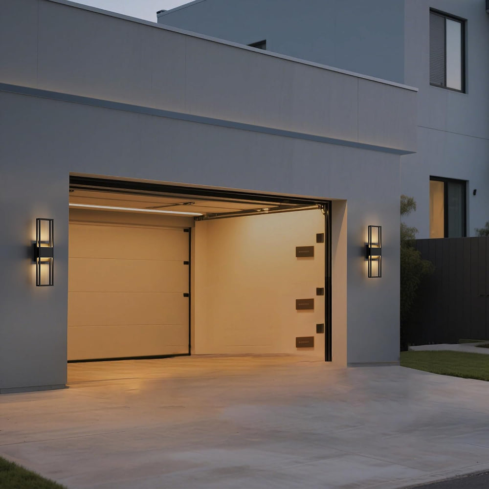 LamQee 20 Inch Modern Outdoor Wall Light 3000K 800LM 16W Integrated LED, IP65...