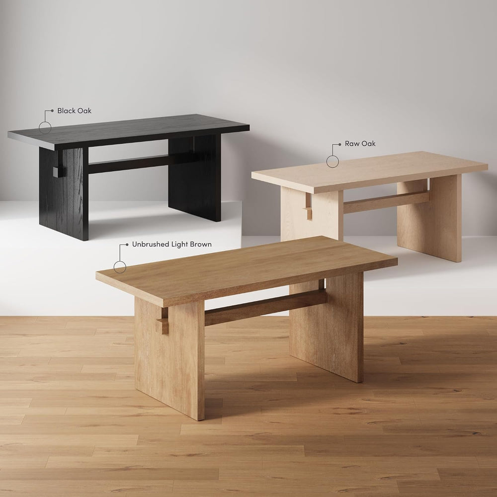 Nathan James Briggs Modern Dining Table for 6, Small Rectangle Dining Table, ...