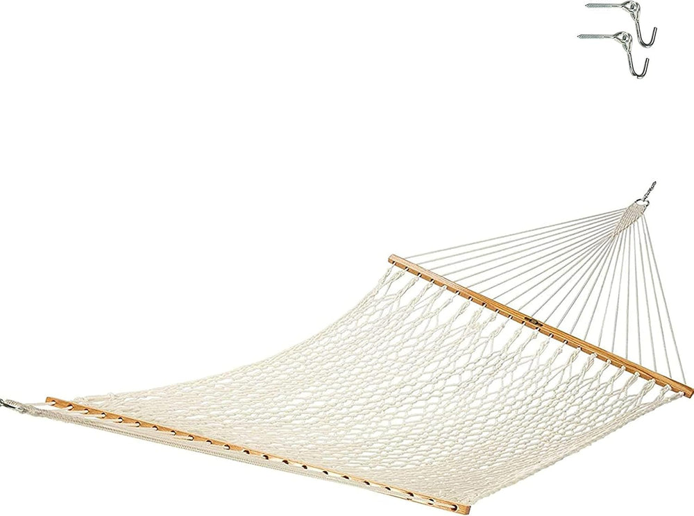 Original Pawleys Island 13OC Original Deluxe Cotton Rope Hammock with Free Ex...