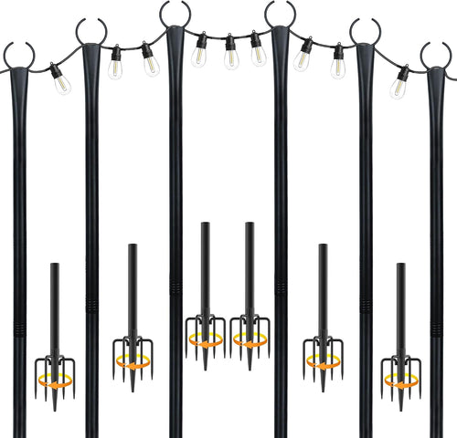 10 ft string light poles for outside, 6, main product view