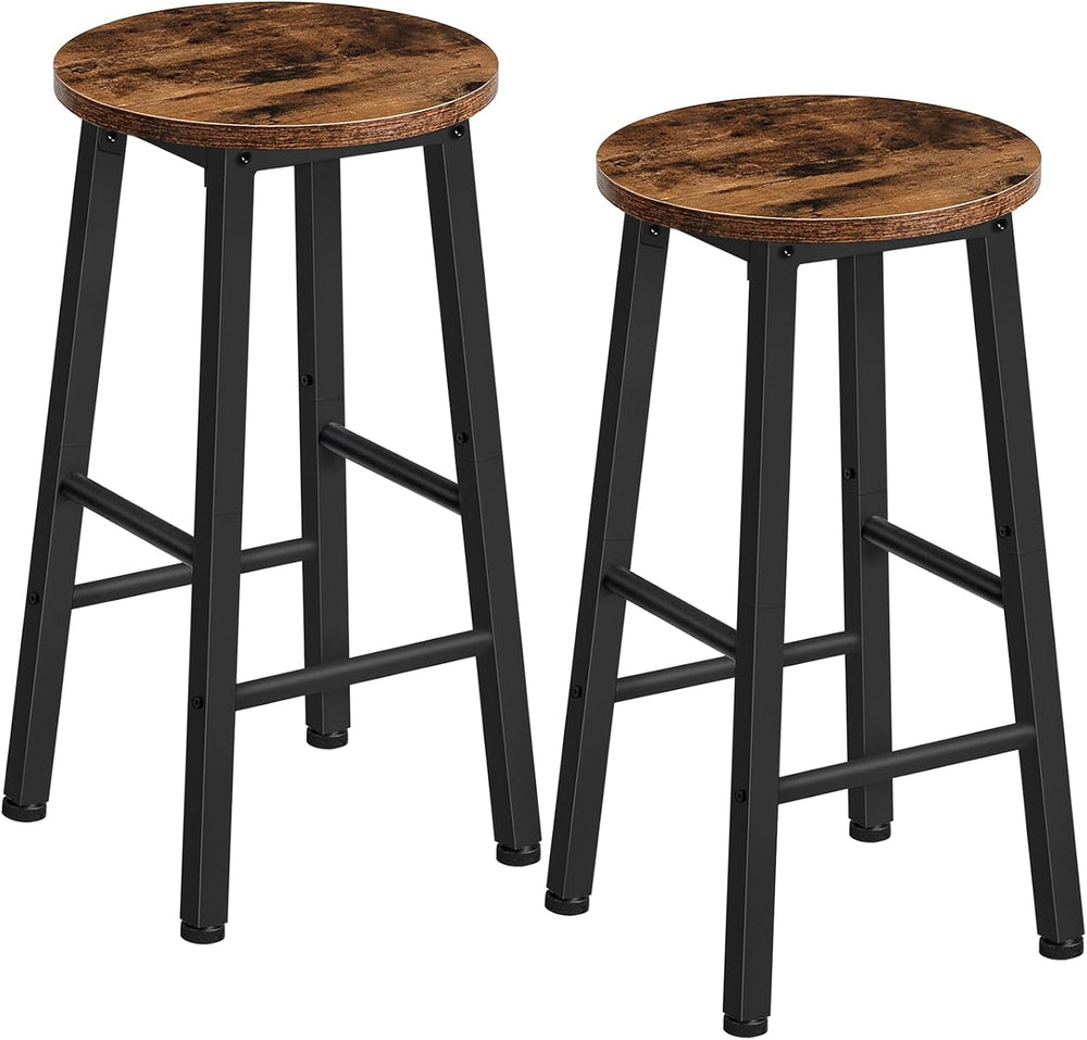 HOOBRO Bar Stools, Barstools Set of 2,Counter Height Barstools, 24.8" Ba...