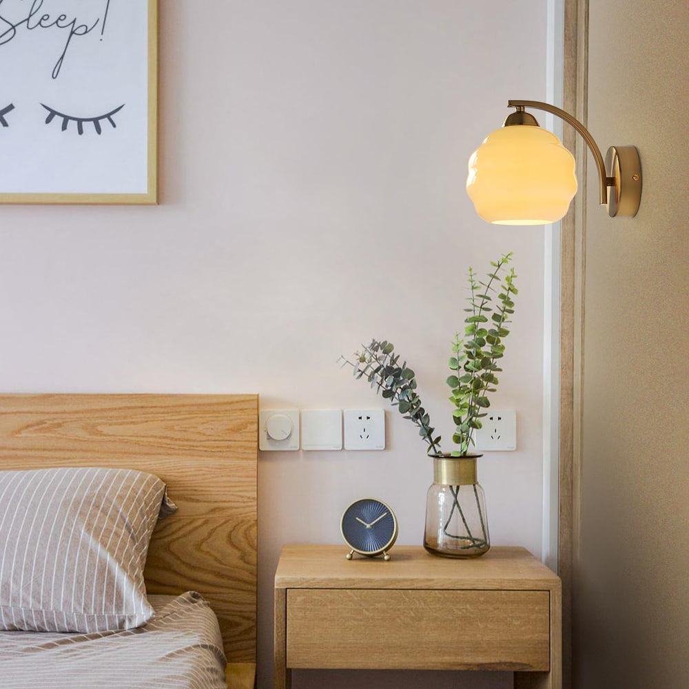 Mid Century Modern Gold Wall Sconce Glass Sconces Wall Lighting Bathroom Vani...