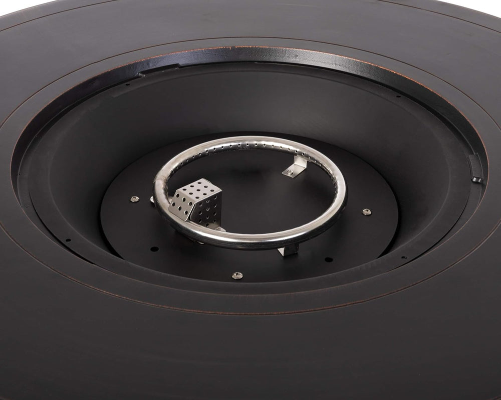 Fire Sense 62373 Florence Woven Aluminum Convertible Gas Fire Pit Table 55,00...