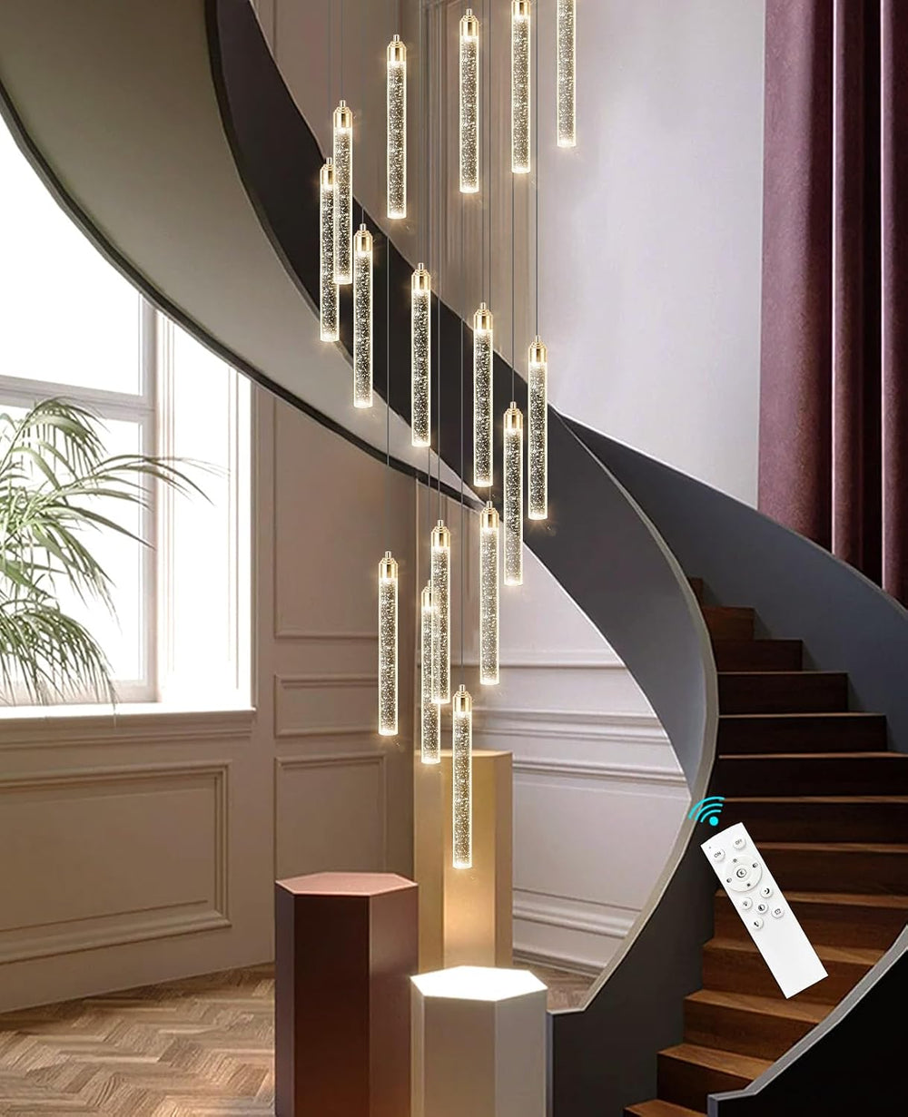 156in Long Light 20-Lights Chandeliers for Entryway LED Dimmable Chandeliers ...