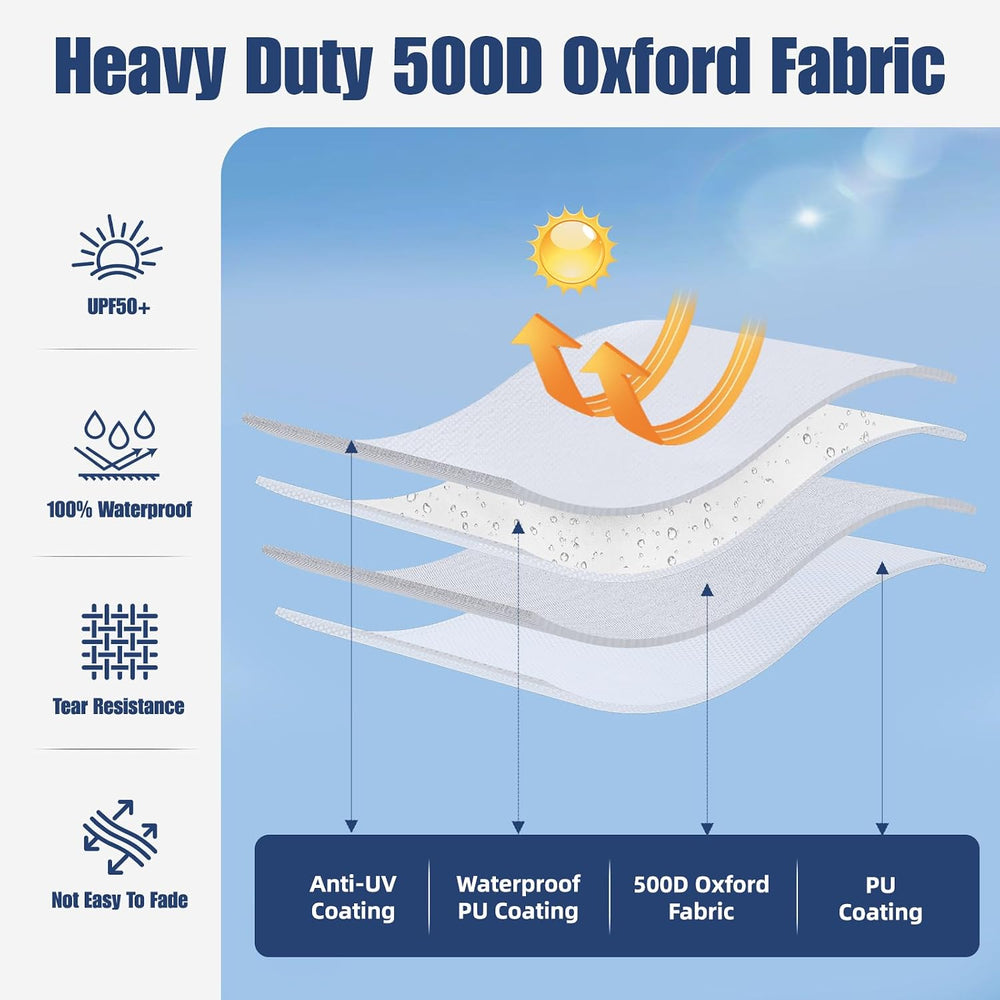 10x10 Canopy Replacement Top, Heavy Duty Pop Up Cover Air Vent (Top Only)