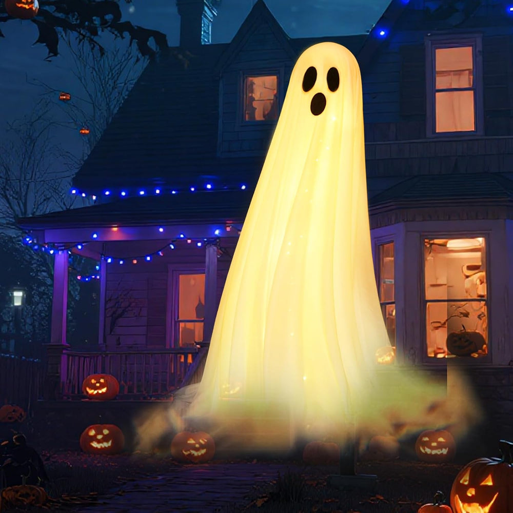 12 in 1 Halloween Projector Lights Outdoor, 3D Dynamic Ghost/Skeleton/Bat/Sca...