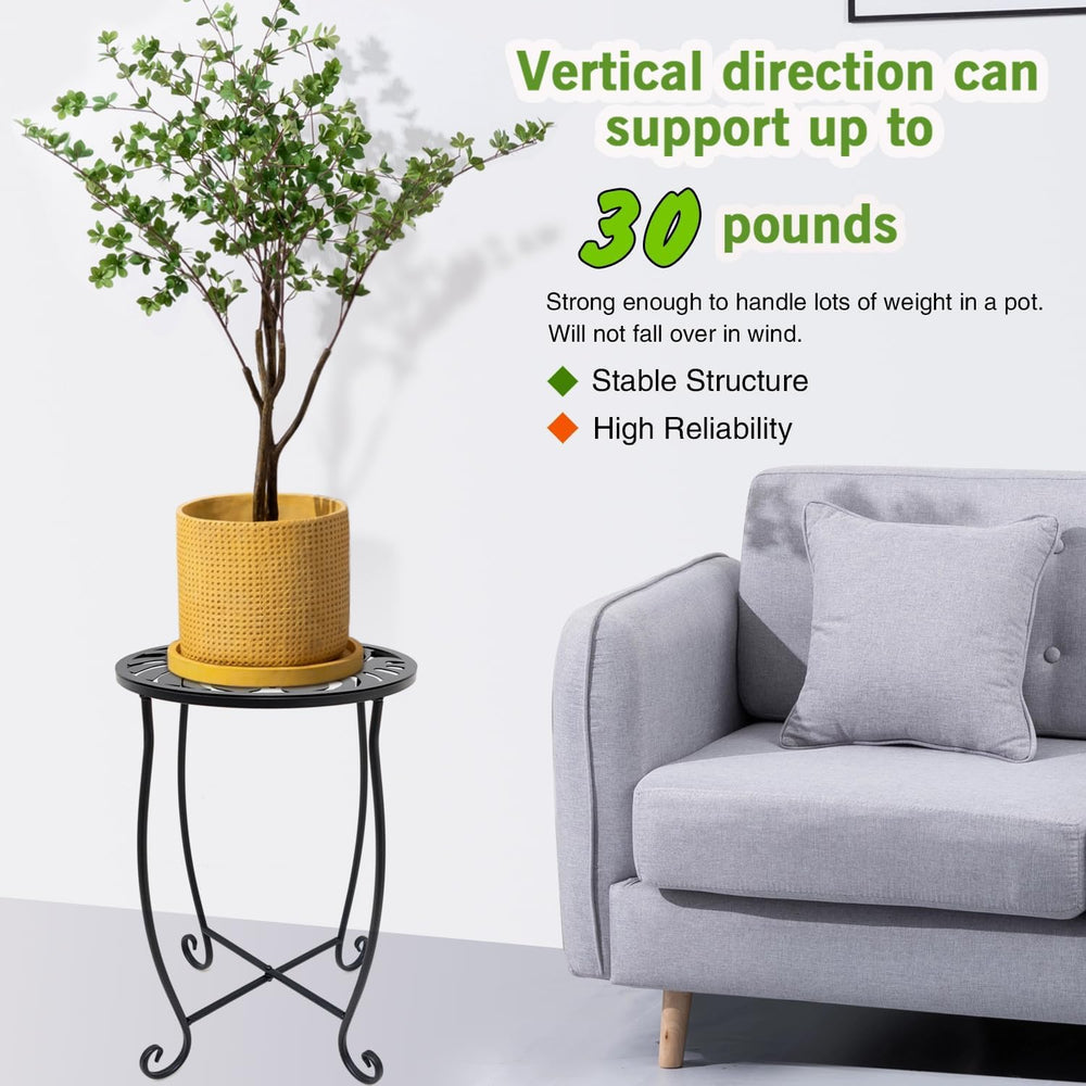 Small Side Tables for Small Space, 2 Pack Metal Outdoor Indoor Side Table