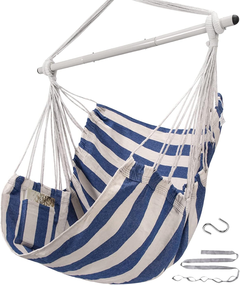 ADVOKAIR Hammock Chair Swing 500lbs Steel Bar Multi-Size Bedroom&Porch
