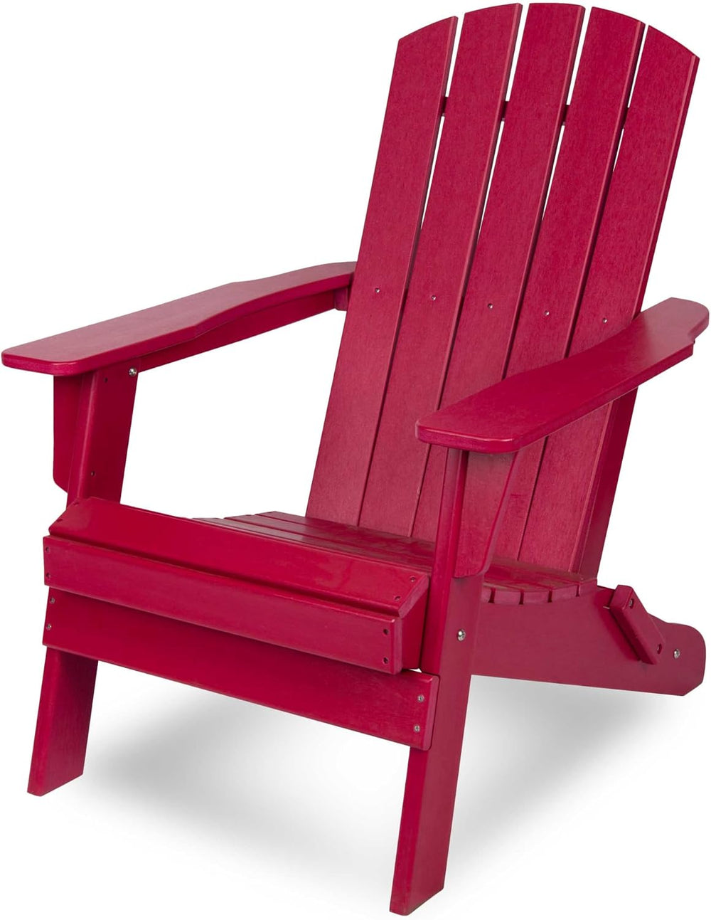 Shine Company 7626CP Seaside Mid-Century Modern Folding Plastic Adirondack Ch...