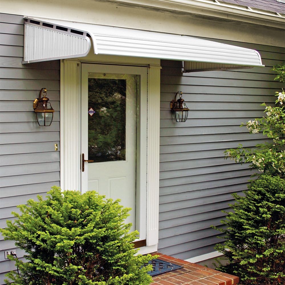 1500 series aluminum door canopy with sidewings, main product view