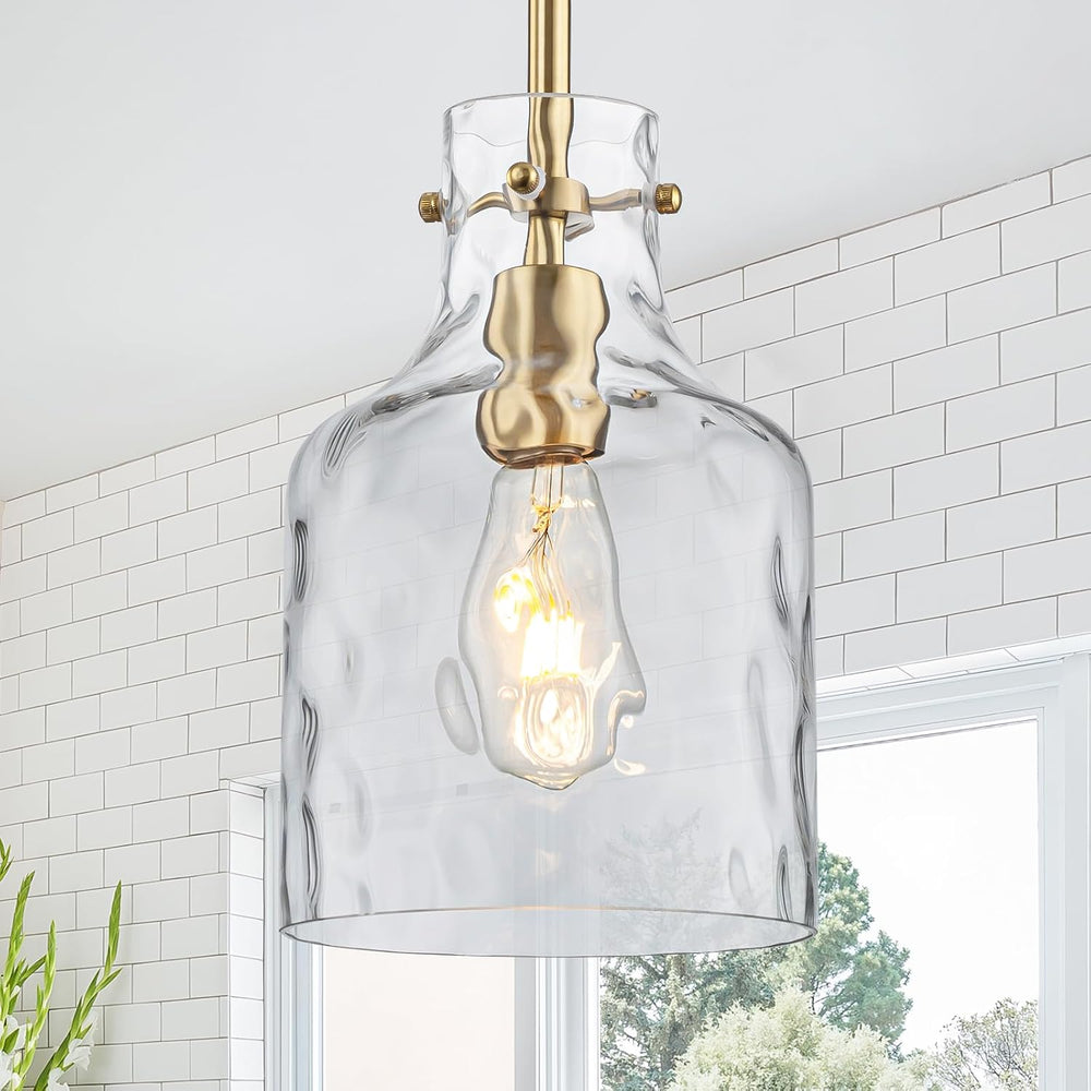 WILON Pendant Light Fixtures,Glass Pendant Lighting for Modern Kitchen Island...