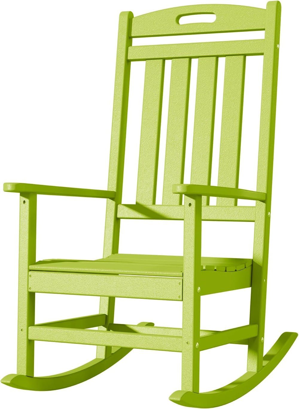 Outdoor Rocking Chair, All-Weather Resistant Poly Lumber Rocker Chair Outdoor...