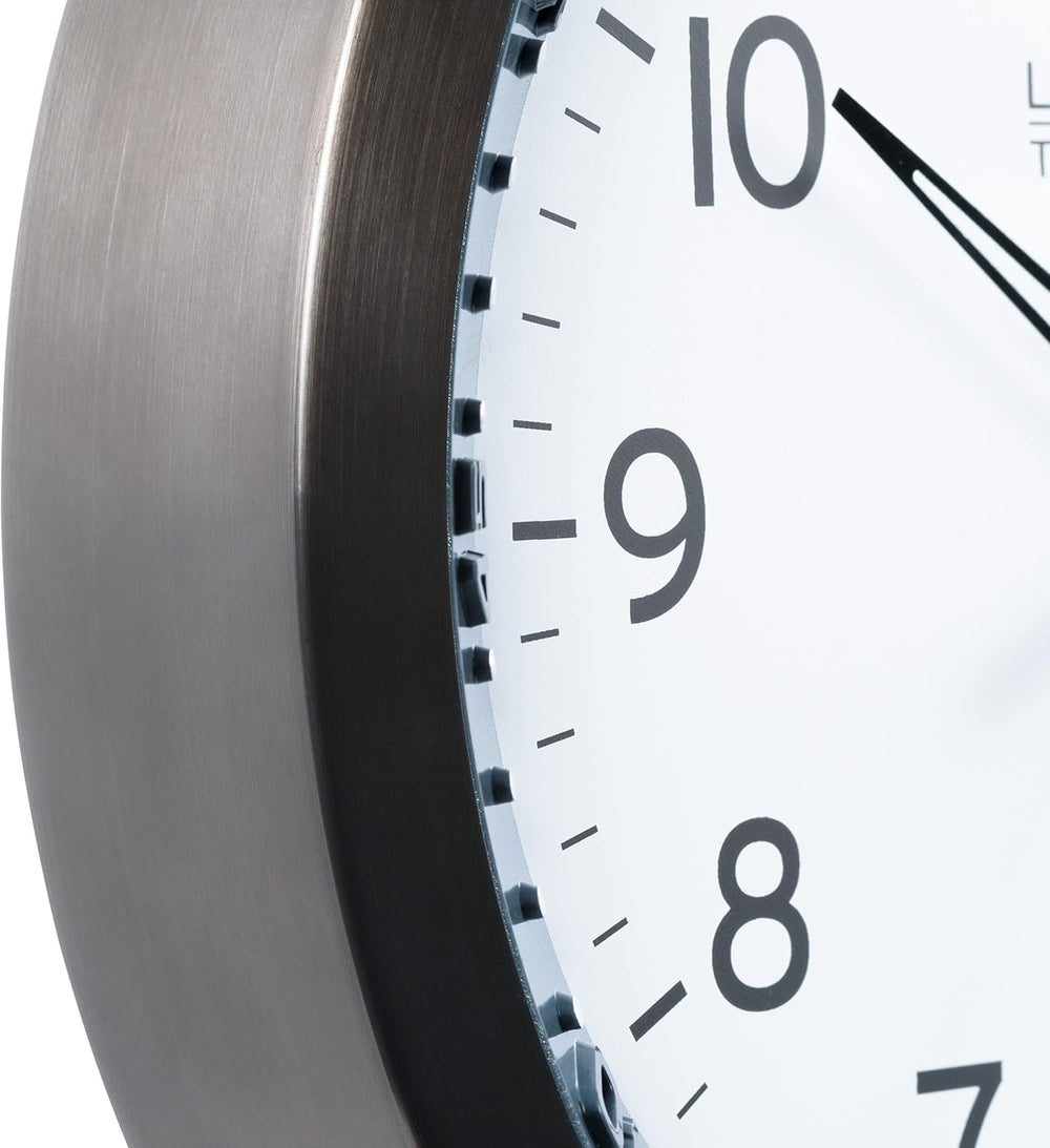 La Crosse Technology Atomic Wall Clock, Metal, 10" (404-54667)