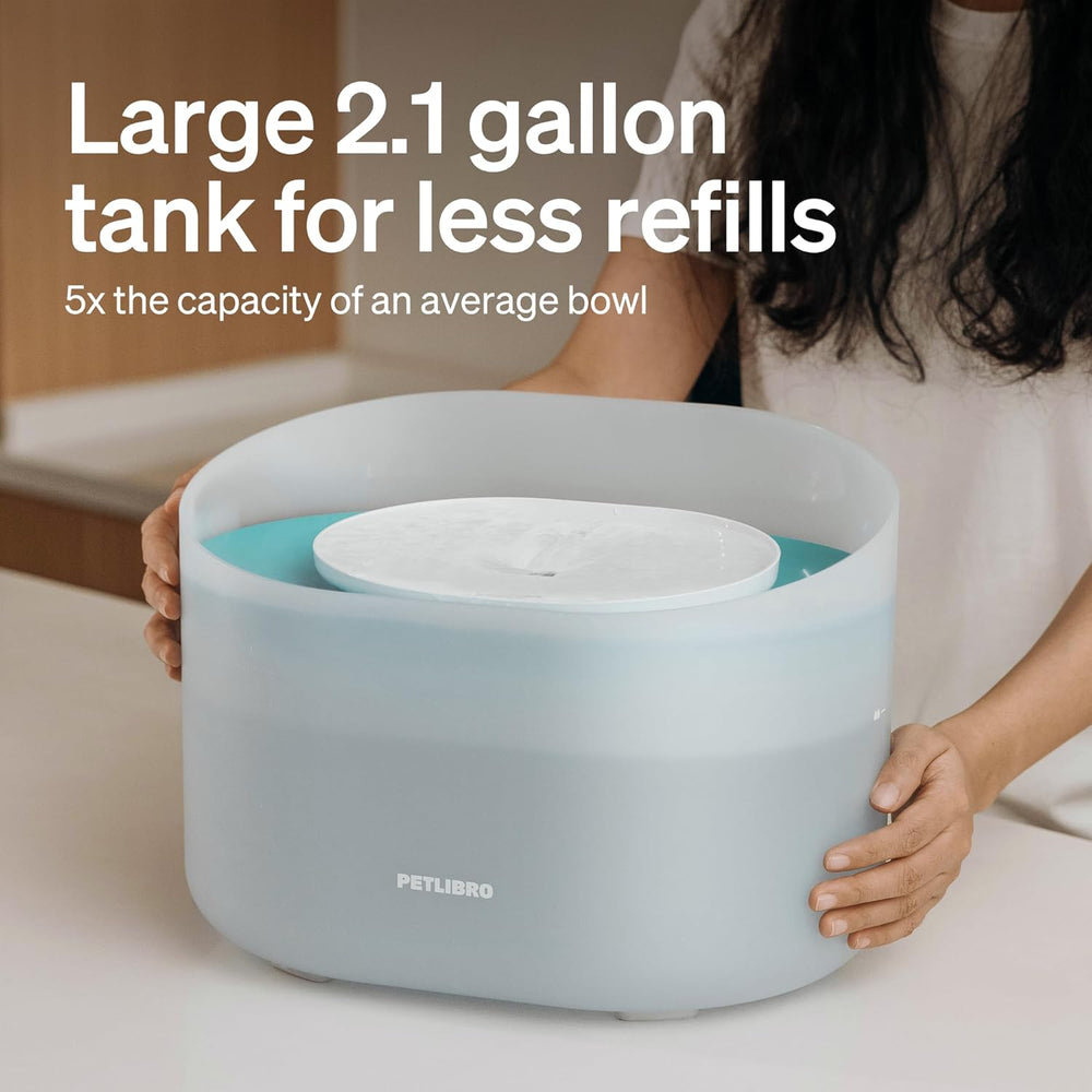 PETLIBRO 2.1Gal/8L Dog Water Fountain for Large Dog, Anti-Splash Dog Water Bo...