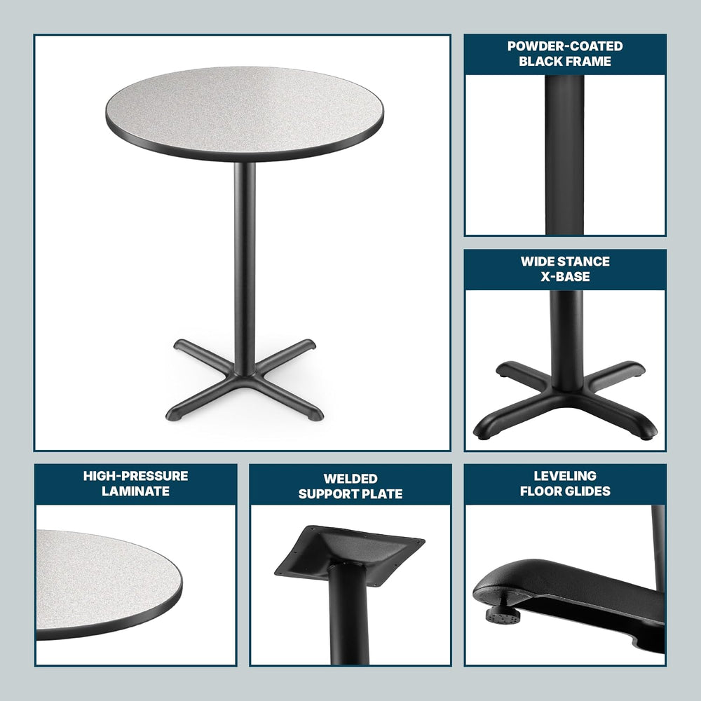 OEF Furnishings OEFCT13636XBGY Premium Commercial-Grade Restaurant and Breakr...