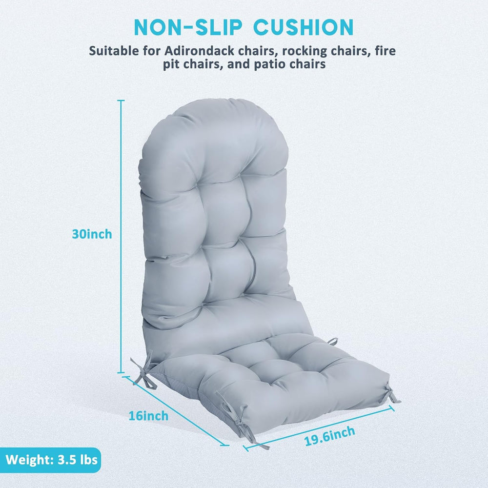 nalone 2 Pack Adirondack Chair Cushion Rocking Chair Cushions High Back Adiro...