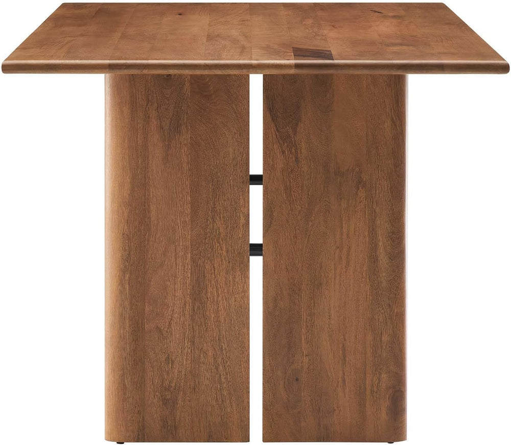 Modway Amistad 60" Solid Wood Modern Farmhouse Rectangular Dining Table ...