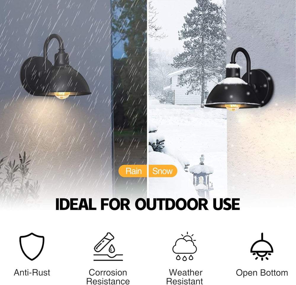 Barn Light Gooseneck Light, Small Farmhouse Outdoor Lighting