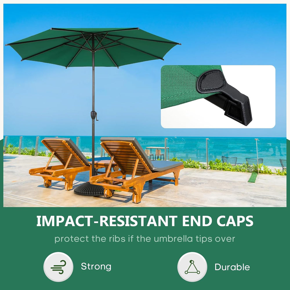 Abba Patio 9FT Lyon Outdoor Patio Umbrella Outdoor Table Umbrella with Push B...