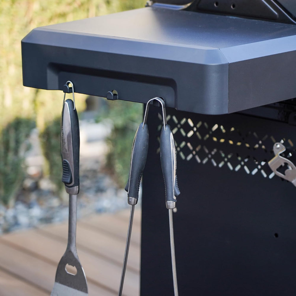 Monument Grills 2-Burner Stainless Steel Liquid Propane Gas Grill, Two Foldab...