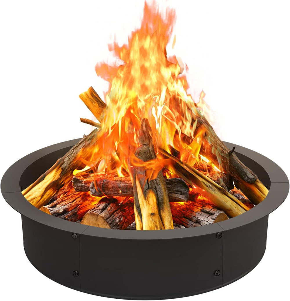 Fire Pit Ring Outdoor 33 Inch Outer 30 Inch Inner Round Firepit Accessories