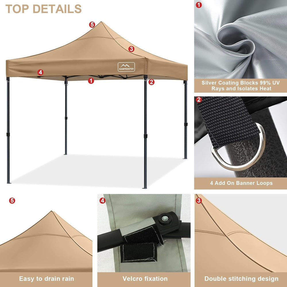 Canopy Replacement Top Cover Roof for 10x10 Peak Straight Leg Canopy Tent