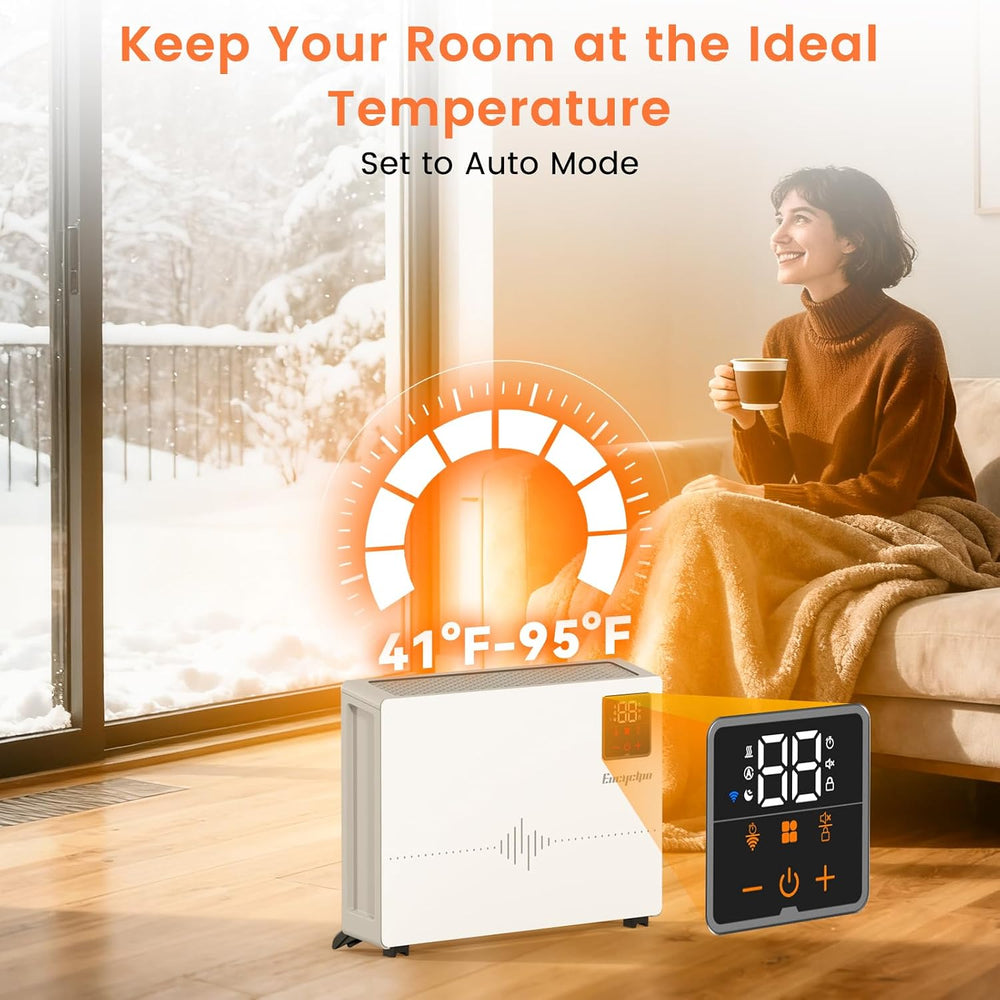 Encyclpo Smart Wall Heater with Wireless and Remote Control, 1500W Space Heat...
