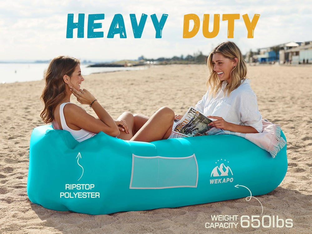 WEKAPO Inflatable Couch Air Lounger Chair - Camping & Beach Accessories, ...