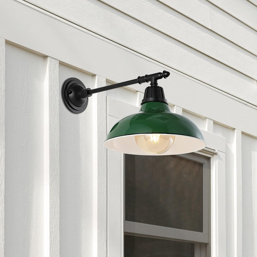 JONATHAN Y Wallace 1-Light Outdoor 12.25" Wall Sconce, Gray/Black