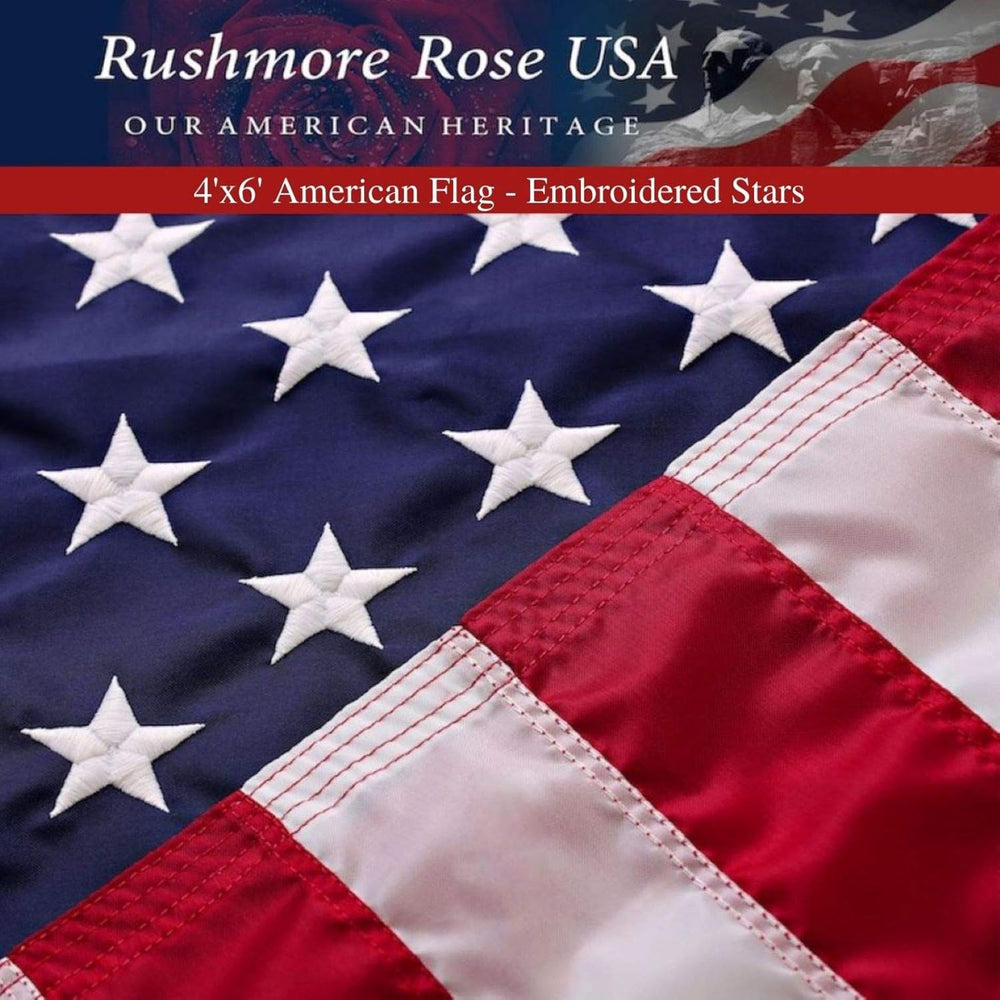 American Flag 4x6 for Outdoor Use | Made in USA-not imported Heavy-Duty Flag ...