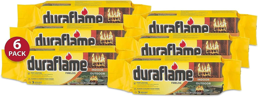 Duraflame Indoor/Outdoor Quick Light Fire Log, 3 Hour Burn, 4.5 lb, 12-Pack