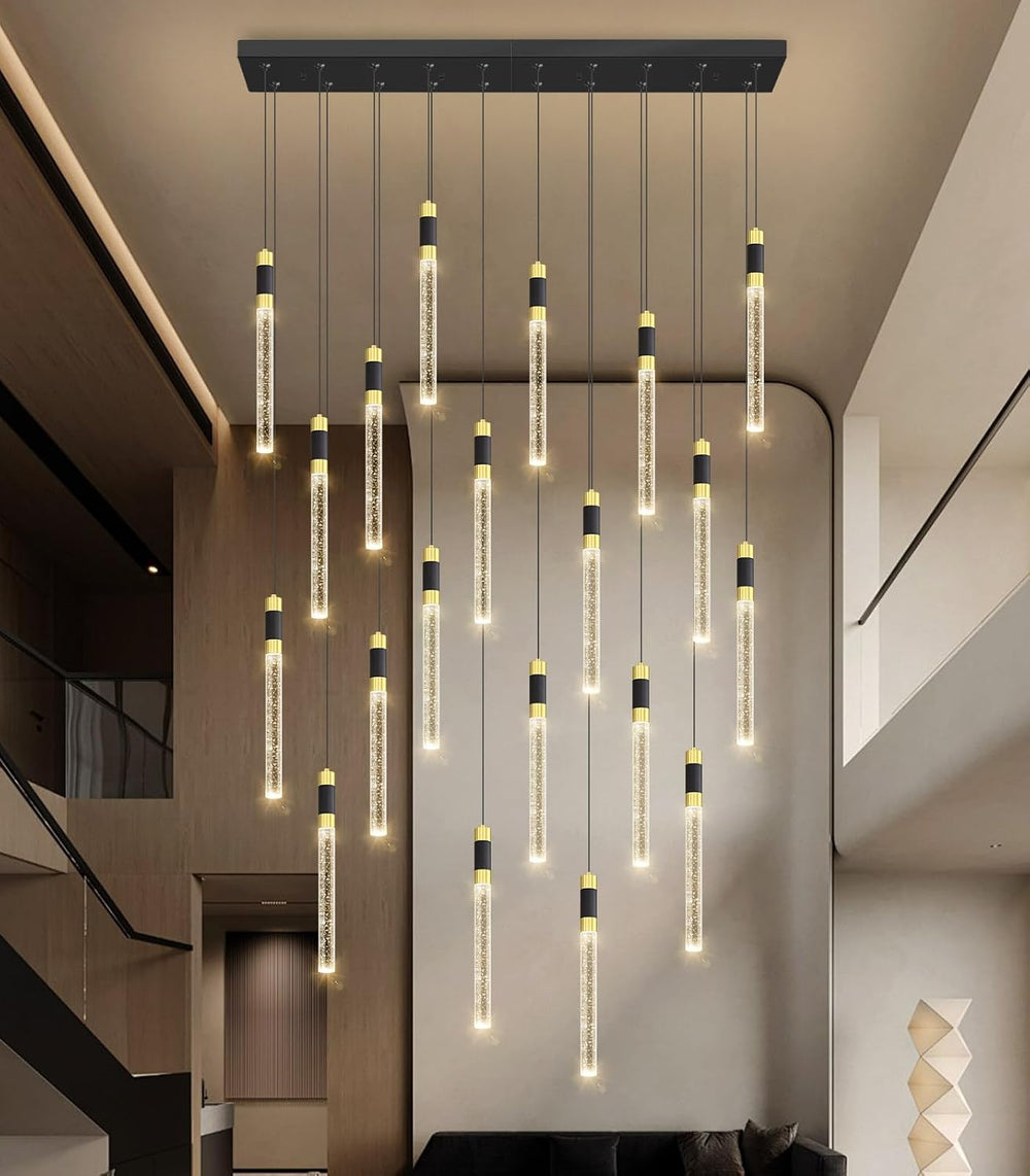 20 Lights Modern Chandeliers for Dining Room LED Dimmbale Light Fixture for H...