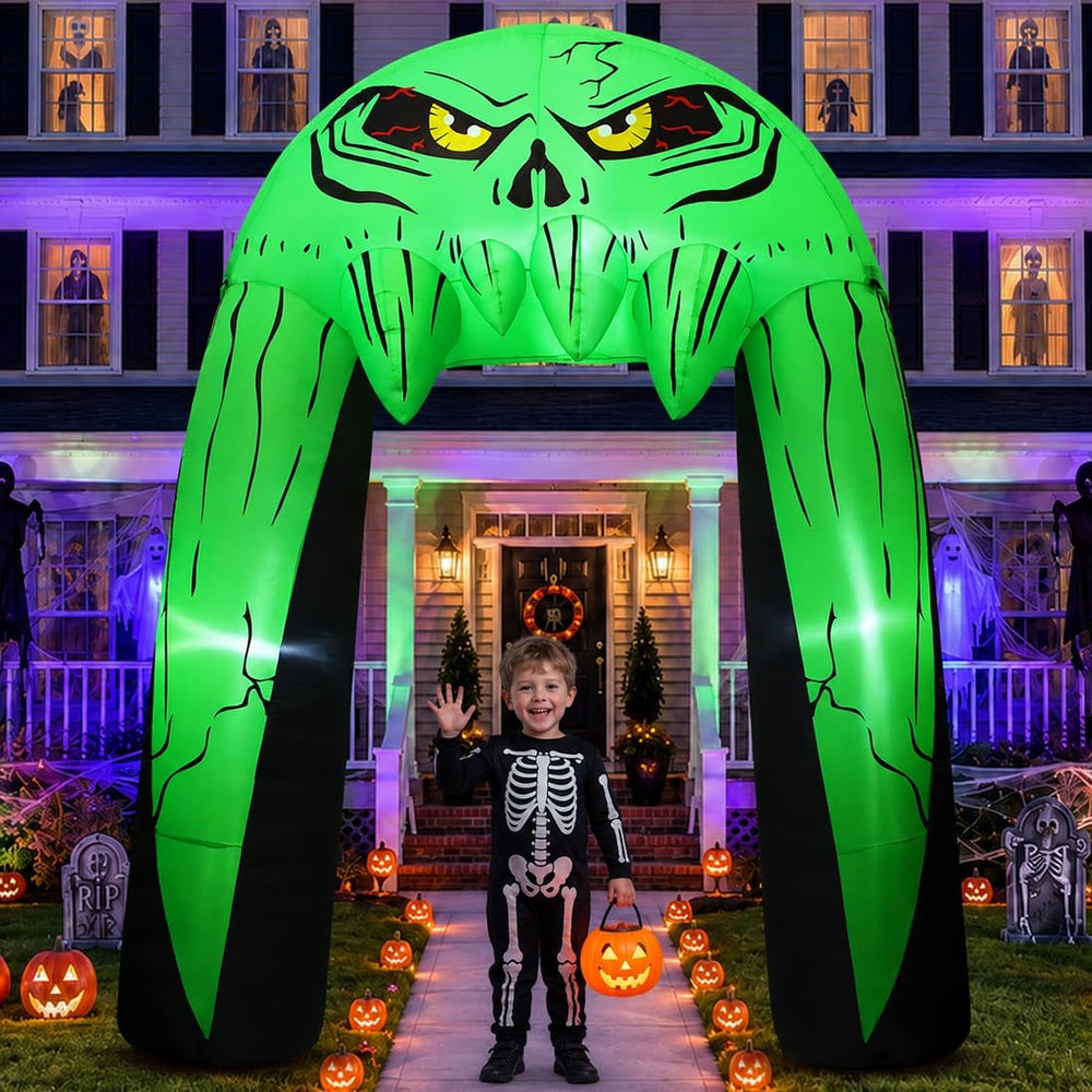 COMIN 10 FT Halloween Inflatables Archway Outdoor Decorations Blow Up Yard Mo...