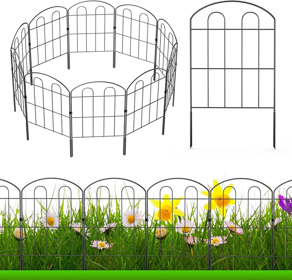 Decorative Garden Fence 24in x 22ft, Flower Bed Fencing Panels