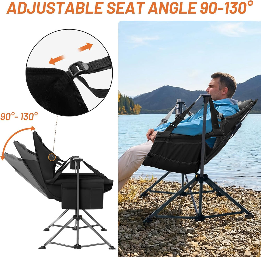 TIMBER RIDGE Hammock Camping Chair, Portable Oversized Swinging Camp Chairs