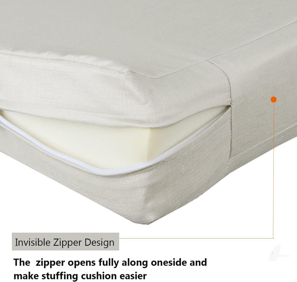 Patio Seat Cushion Covers,Washable Slip Covers Replacement,Waterproof Outdoor...