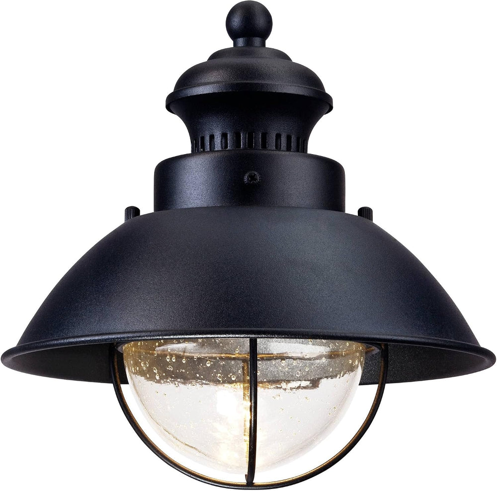 Fordham 8" High Black LED Farmhouse Outdoor Wall Light Fixture