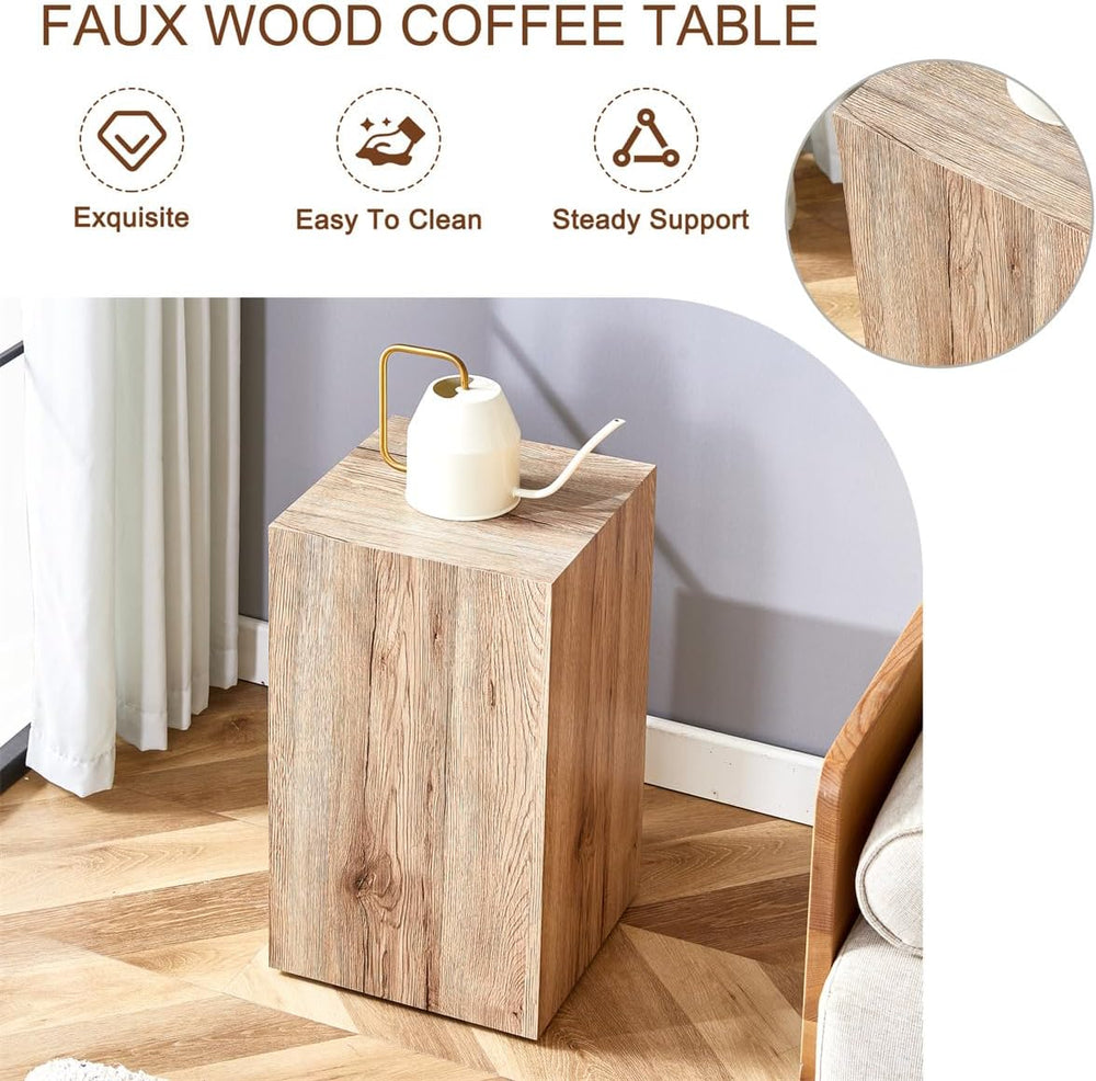 Modern Faux Marble Coffee Table Set for Living Room - Wooden Center Table Set...