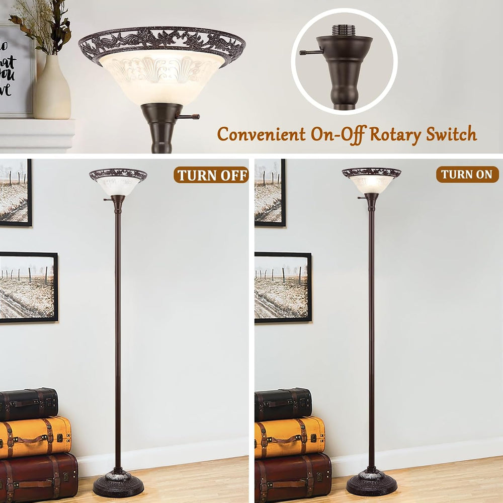Luvkczc Torchiere Floor Lamps for Living Room, 70" Tall Standing Lamp