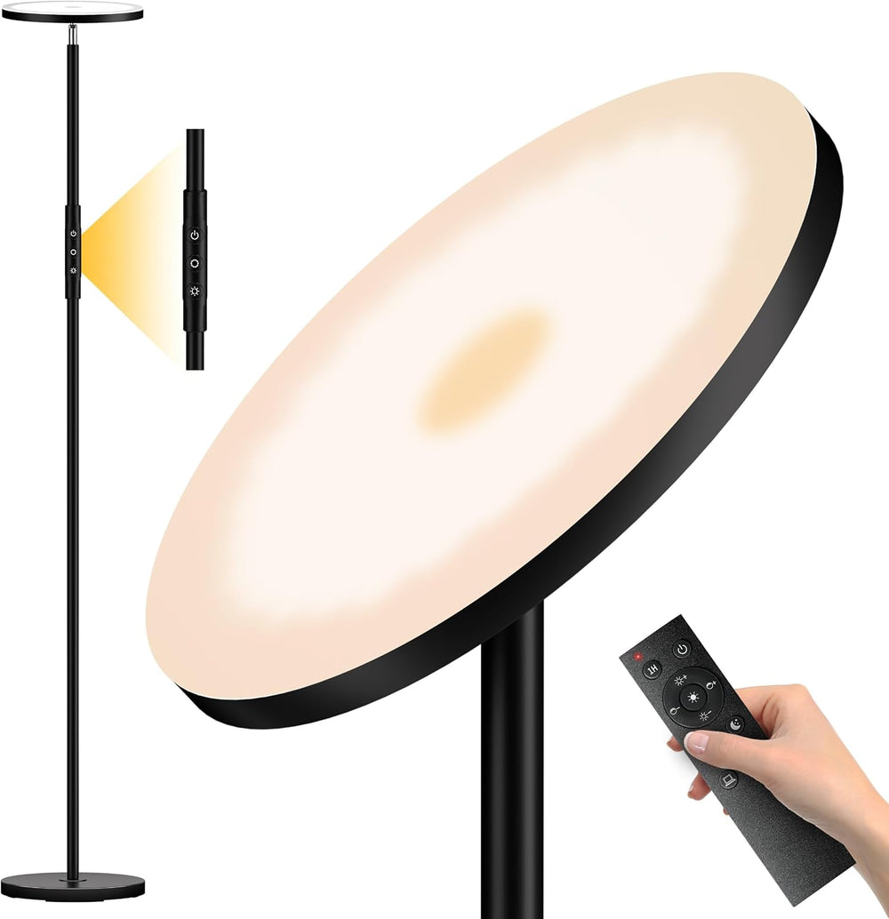 LED Floor Lamp, Bright 36W 3600LM Standing Lamp 350W Equivalent with Remote &...