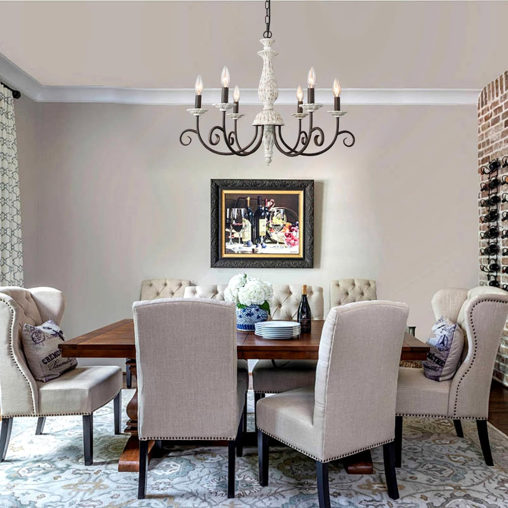 Rustic French Country Chandelier for Dining Room