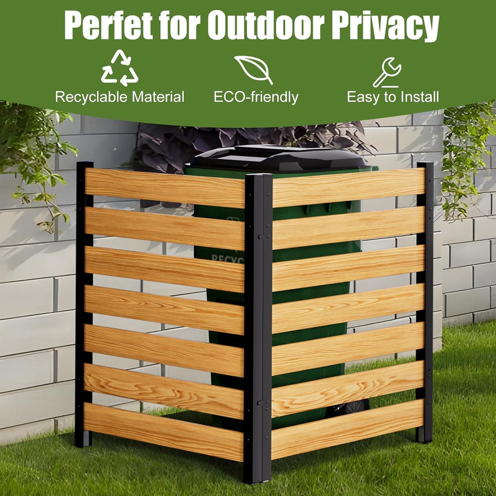 Outdoor Privacy Fence, Wood Privacy Screen Panels for Air Conditioner Fence