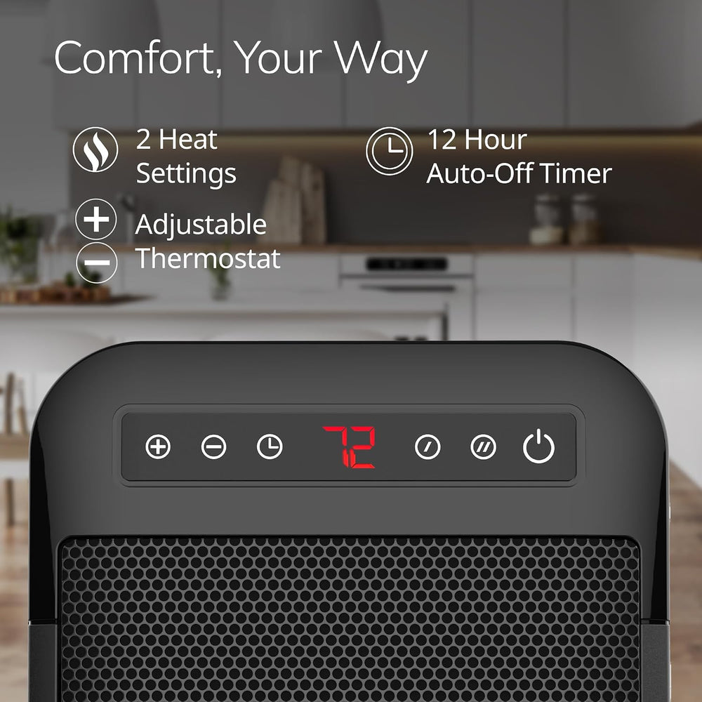 Lasko MyHeat Max Portable Ceramic Space Heater - 9” - CD09101 - Black
