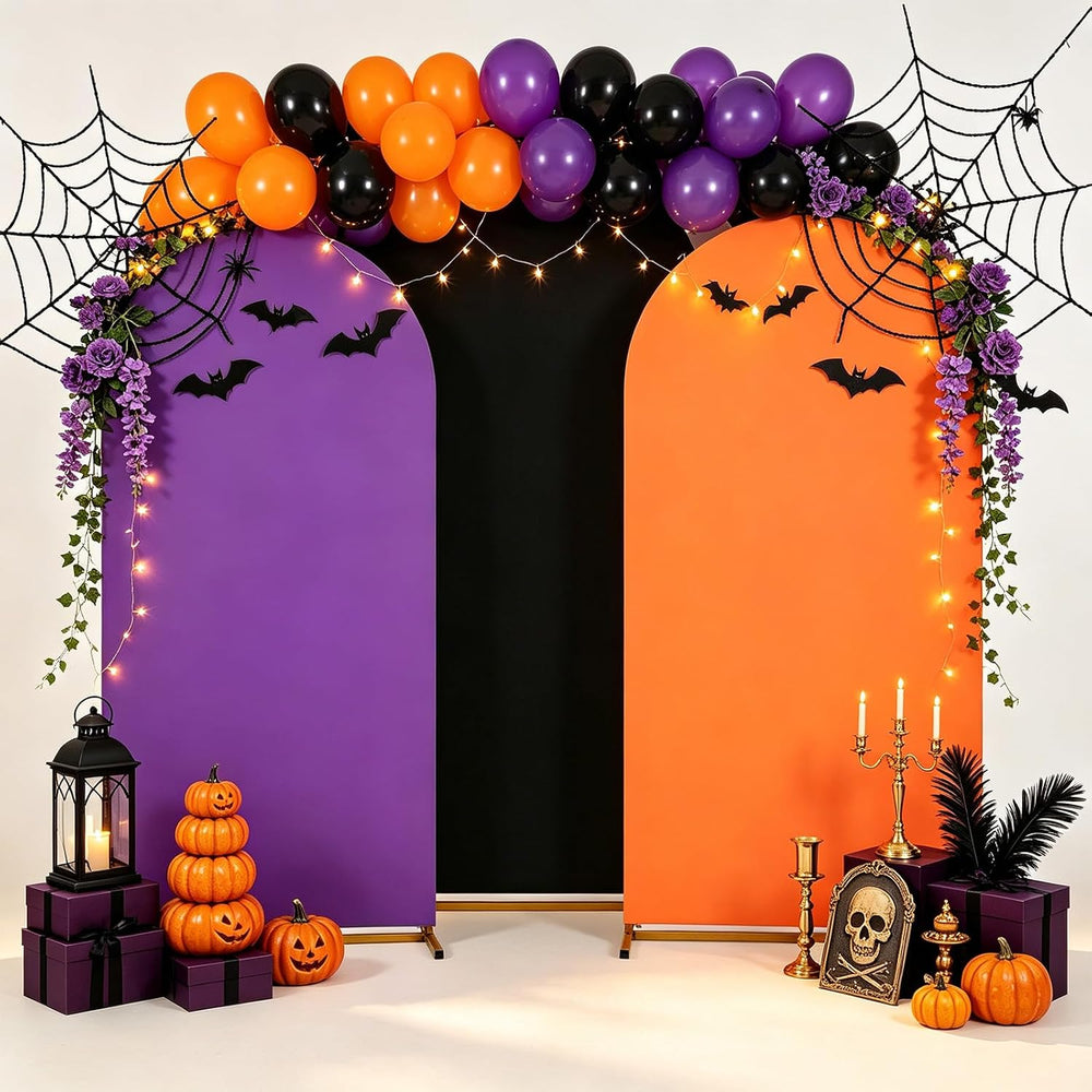 Halloween Arch Backdrop Covers Set of 3 Holiday Party Arch Covers