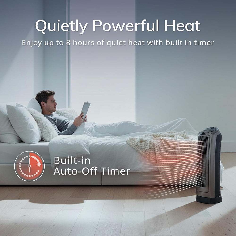 Lasko Oscillating Digital Ceramic Tower Heater for Home with Adjustable Therm...