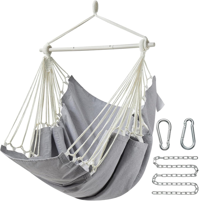 CHULIM XL Hammock Chair with Footrest, Steel Spreader Bar, 500 lb Capacity